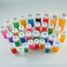 8DR 13DR 16DR 20DR 30DR 40DR 60DR  plastic medical vial with reversible cap prescription medical vials